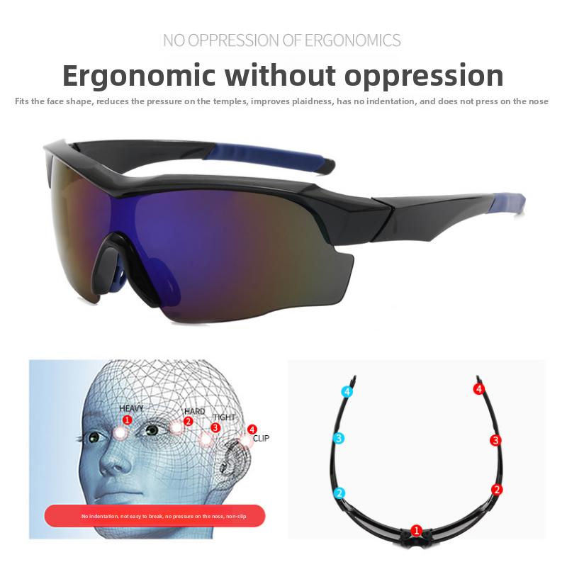 Ochelari de soare sport noi pentru bărbați, ochelari de soare de ciclism pentru exterior pentru femei, ochelari de protecție pentru bicicletă europeni și americani