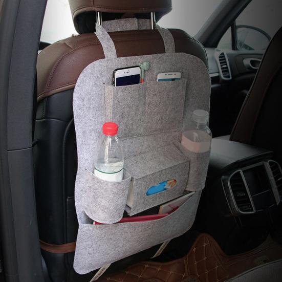 Multi-functional Chair Back Seat Car Hanging Storage Bag Anti-kick Pockets