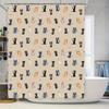 Cats Pattern Shower Curtain Bathroom Decor, Waterproof Fabric, 180 X 205cm Size, Cartoon Print In Multiple Colors .com