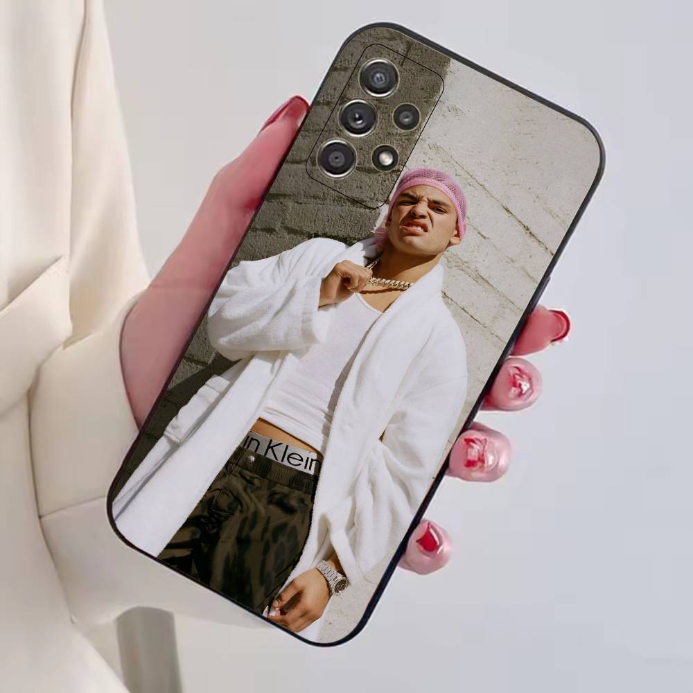 R-Ryan Garcia Boxing Star Phone Case Black Silicone Soft For Samsung S25,S24,S21,S22,S23,S30,Ultra,S20,Plus,Fe,Lite