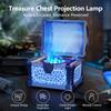 Treasure Chest Projector Night Light Bluetooth Speaker Galaxy Aurora Projection Lamp Ambient Northern Light For Room Decoration