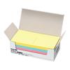 KOKUYO Haftnotizen, Super Value Haftnotizen, 75mm x 75mm, 100 Blatt x 10 Blöcke, 4 Farben gemischt K2me-7575