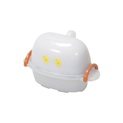 PEARL METAL Microwave Cooker, Boiled Eggs for 2 Eggs, Time-Saving, Made In Japan, NEW Range Piyo 2 Eggs CC-1147