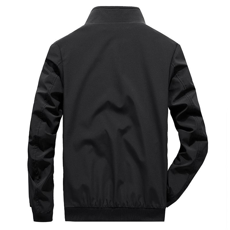 Men's Autumn and Winter Jacket Men's Youth Casual Fashion Loose Large Size Men's Jacket Solid Color Jacket