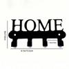 Stylish Metal Key Hook Wall Mounted Organizer Rust Resistant Powder Coated Coat Hat Hanger