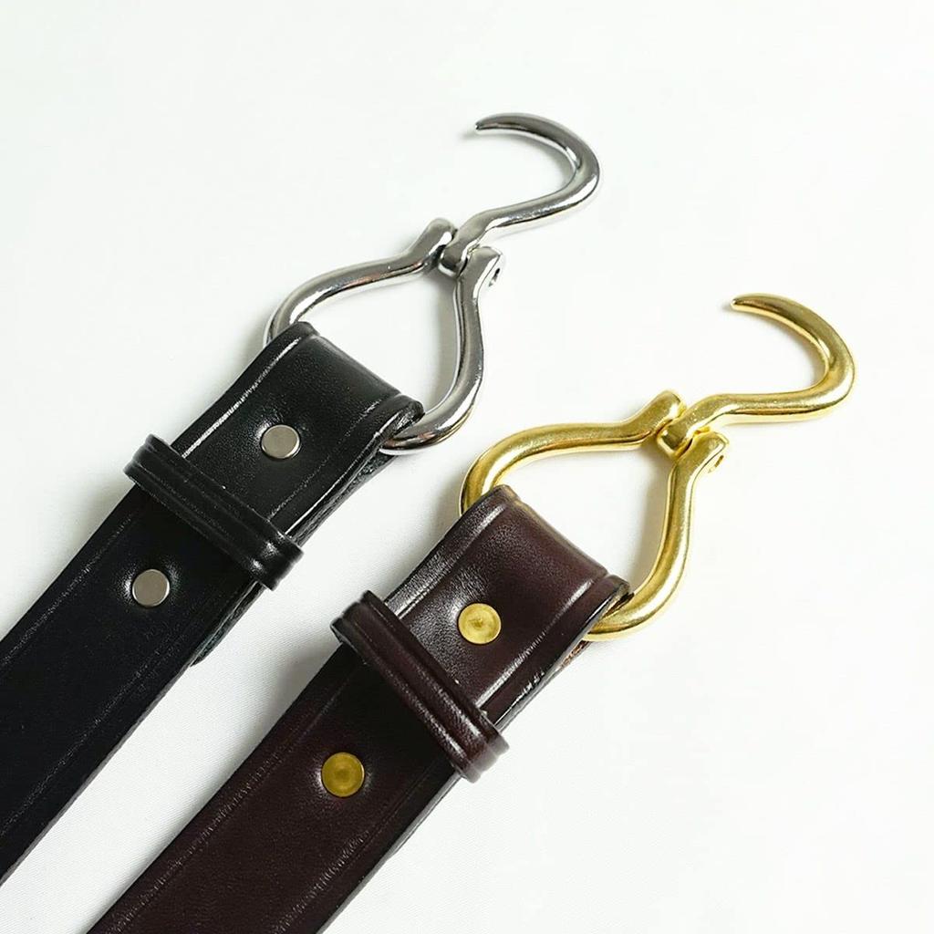 [Tory] [Tory Leather] LEATHER 1-14 inch Hoof Pick Belt BlackNickel 38