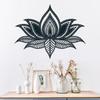 Mandala Wall Art Yoga Wooden Wall Art Peach Wood Hanging Sculpture Painting for Living Room Interior Painting Room Decoration