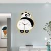 Home Decor Wall Clocks 2025 New Creative Panda Living Room Mute Wall Clock Simple Modern Wall Hanging Decorative Clock Watch
