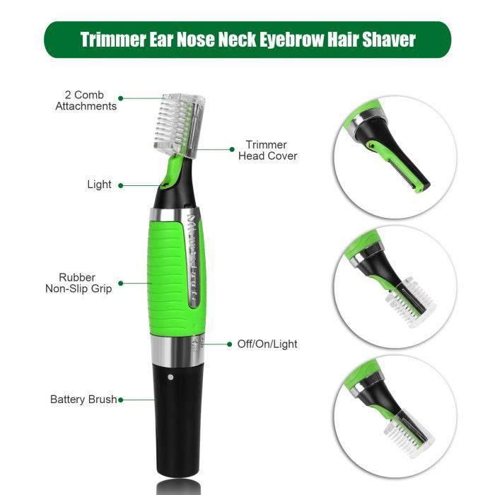 Micro trimmer remover tactile max nez oreille personnelle cou sourcil rasoir épilateur Rasage Rasoir Tondeuse