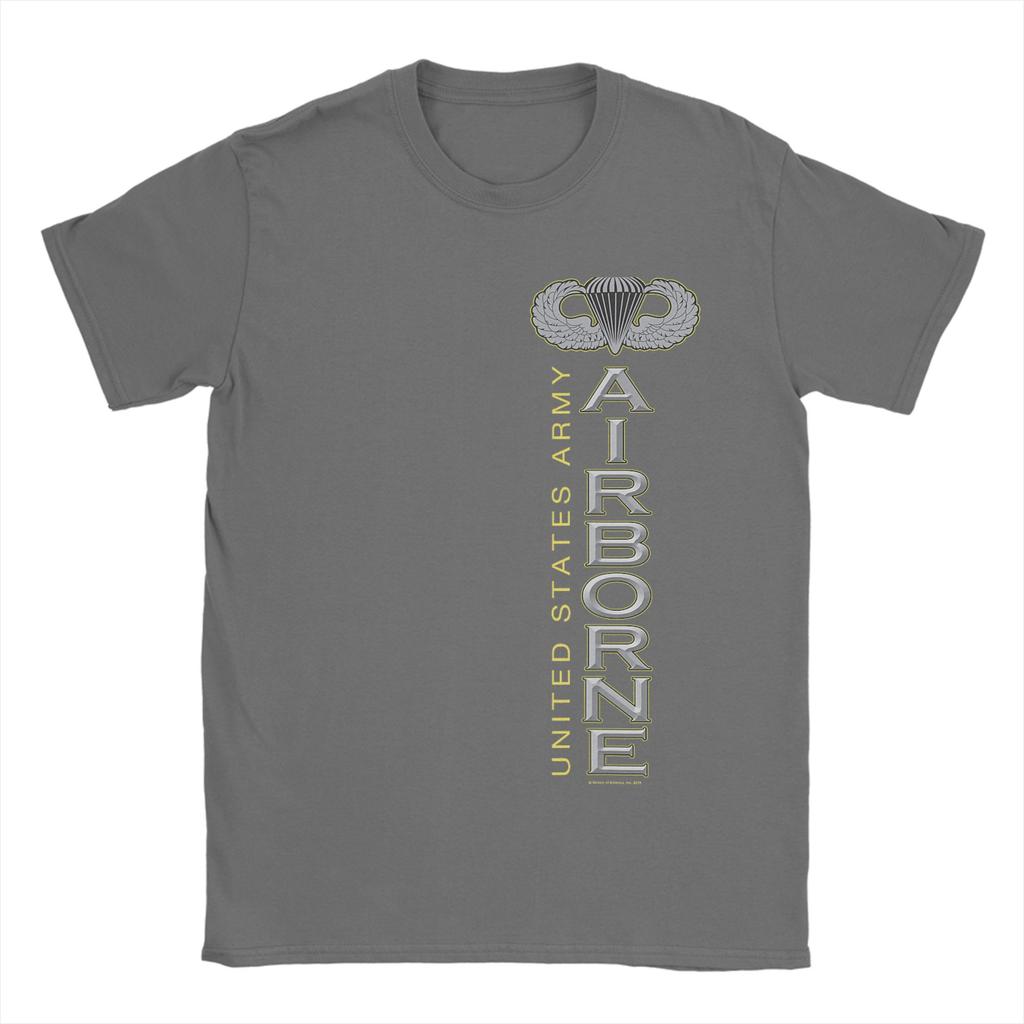 United States Army Airborne TShirt Summer Aesthetic TShirts 100 Cotton Harajuku Tee Shirt For Men Printed Top Tees