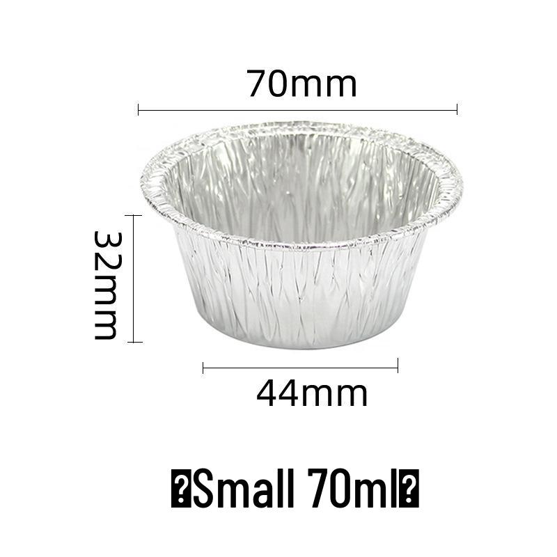 Disposable Round Aluminum Foil Tart and Baking Cups