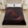 Rammstein Print Flannel Blanket Cozy Lightweight Plush Throw Blanket For Bed Sofa Household Use