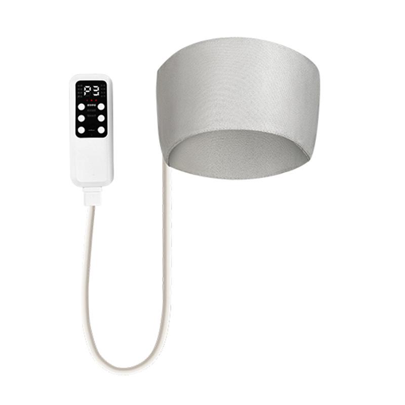 Electric Headband Massager with Kneading, Hot Compress, and Pulse Air Pressure for Sleep Aid