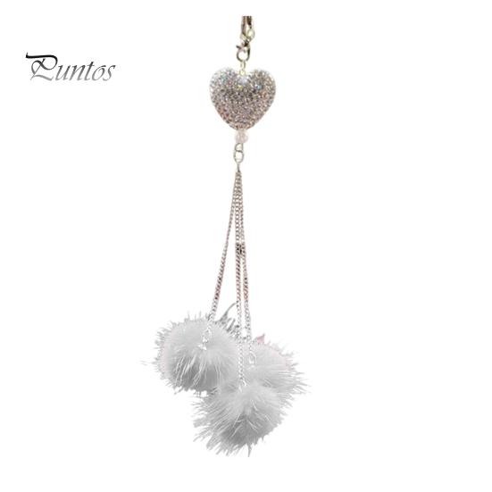 

Подвесной кулон в форме сердца, аксессуары для зеркала заднего вида автомобиля со шнурком, легко подвешиваемые сверкающие подвесные подвески серый