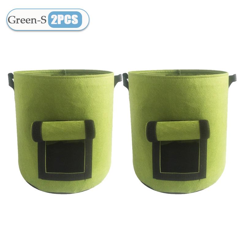 1-8PCS 5/10Gallon Felt Potato Planting Bag Large Diameter Vegetable Plant Seedling Bag Non-Woven Felt Potato Growing Bucket