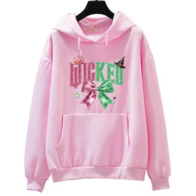 Wicked for Good Hoodies Wicked Musical Film Fan Valentinstagsgeschenk Kapuzenpullover Mode Damen Herren Ästhetisch Herbst Winter Pullover Kleidung