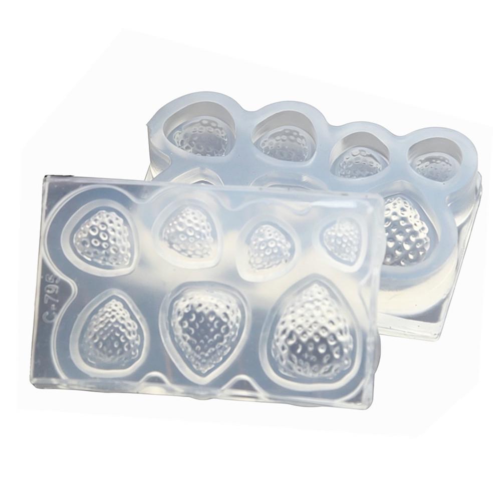 Strawberry Silicone Mold for Mini Dollhouse Clay & Resin DIY Projects