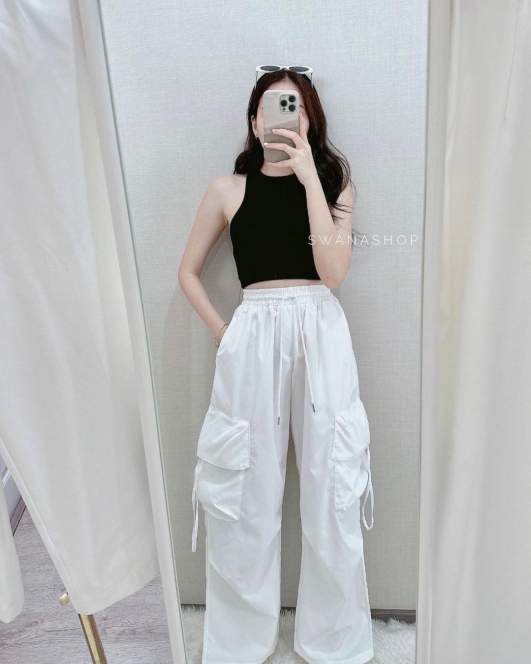 

Trendy Unisex Wide-Leg Work Pants: Street Dance & Casual Versatile Wear for Spring and Autumn 2025 M белый