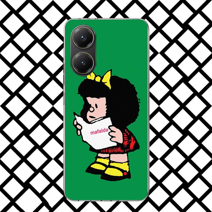 Cartoon Cute Mafalda Phone Case for Xiaomi Poco F7 Ultra X7 X6 X5 Pro X4 Gt M8 M7 Redmi 15 15C 13 13C 12 12C Soft Cover Fundas P