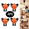 1/4PCS 90 Degree Corner Clamps Wood Working Tools Right Angle Clamps Clip Clamp Tool For Woodworking Corner Clip Fixer Corner
