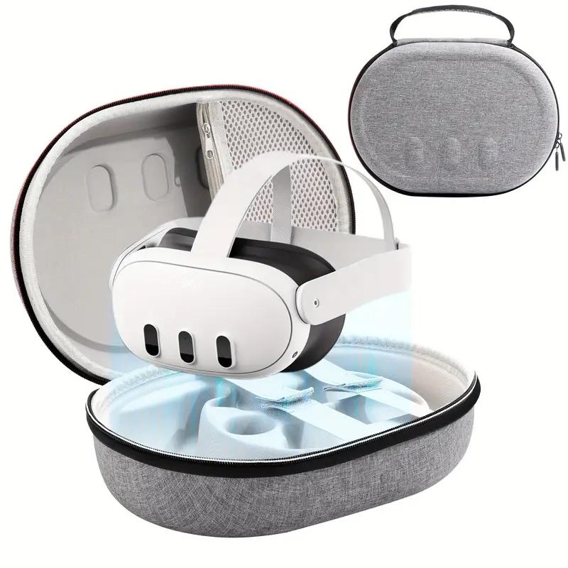 Hard Carrying Case Compatible with Meta Quest 3, Portable VR Gaming Headset & Touch Controllers Case for Travel and Home Storage