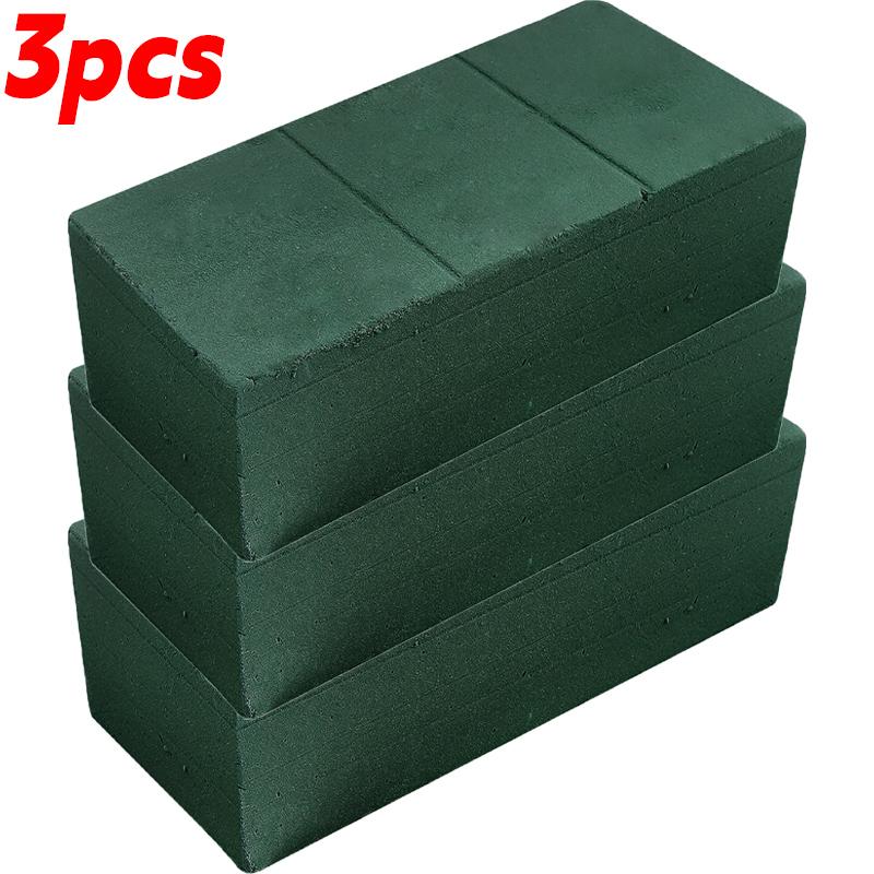 Blocco di Spugna Floreale Verde Umida per Fiori Freschi Artificiali, Spugna per Composizioni, Decorazioni per Casa, Feste di Compleanno, Festività