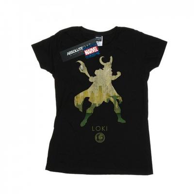 Womens/Ladies Loki Silhouette Cotton T-Shirt