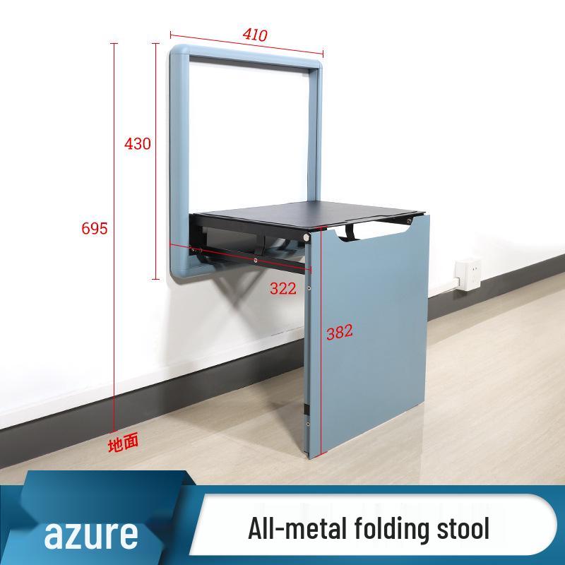 Wall-Mounted Folding Shoe Stool: Hidden Multi-functional