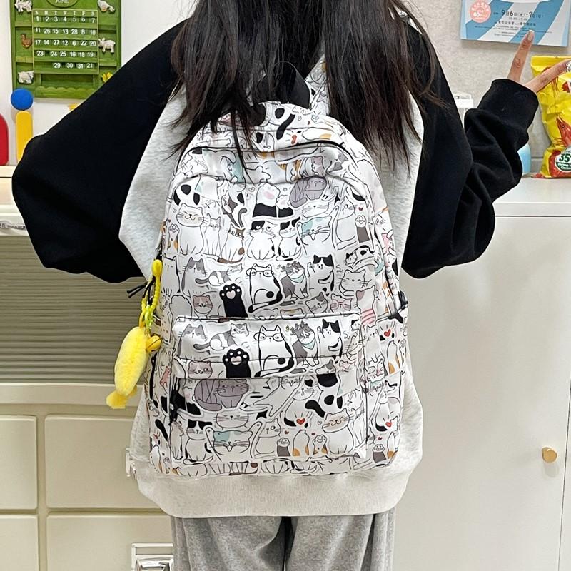 Damski Plecak Graffiti Plecak Szkolny dla Ucznia Męski Plecak z Nadrukiem