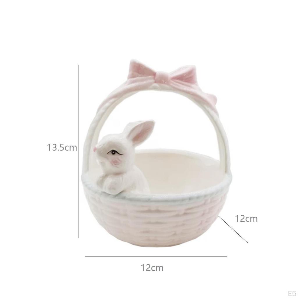 Rabbit Easter Basket Bunny Bowls Creative Flower Pot Small Candy Serving Kids Children Gifts