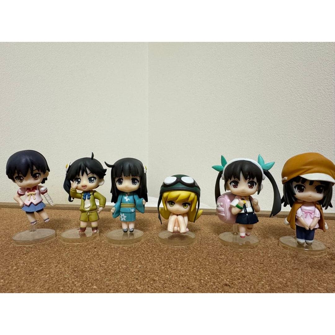 Used Monogatari Series Nendoroid Petit 6-piece set