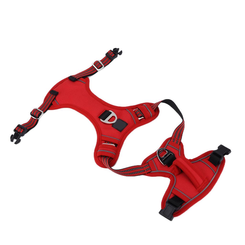 Pet Sports Chest Harness Reflective Adjustable Explosion Proof Breathable Sport Harness with Handle for Medium Large Dog