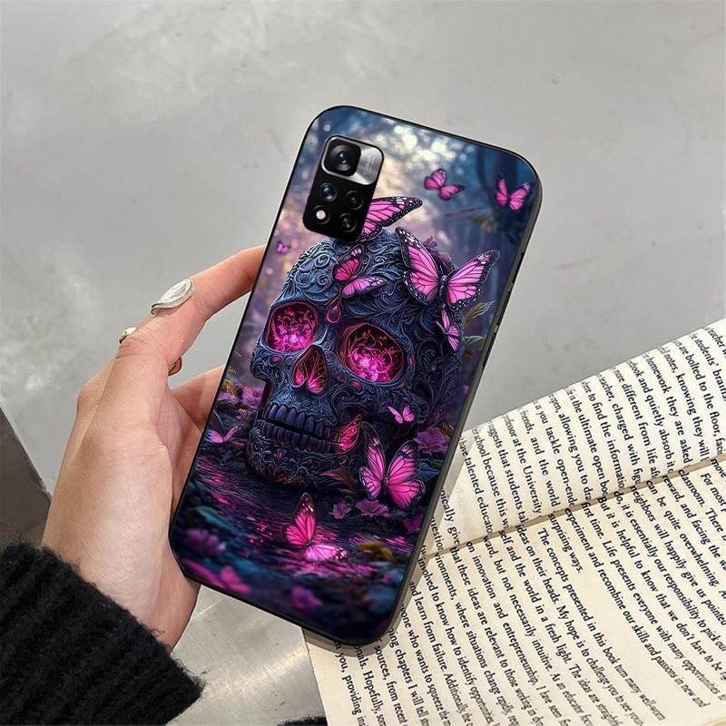 Telefoonhoesje Voor Xiaomi Redmi note 14 Pro 14 13 12 11 10 Pro 14S 12S 11S Redmi 14C 13C 10 Schedel
