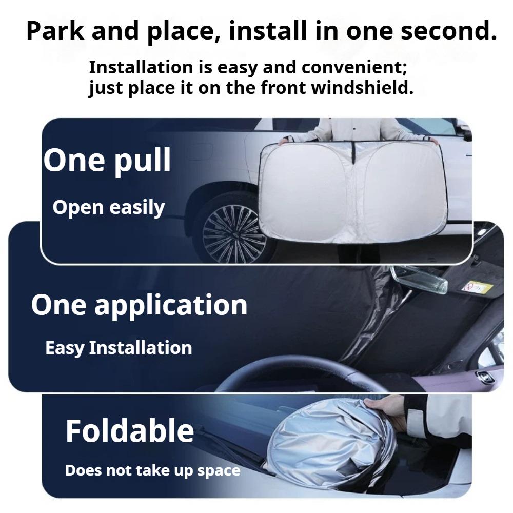 For Leapmotor T03 21-26 Car Front Windshield Sunshade UV Protection Exterior Windshield Sunshade Heat Insulation Car Accessories