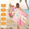 Summer Madoka Magica Anime Beach Towel Quick Dry Water Absorbent Ultra Soft Fitness Sports Towel Suitable For Swimming Pool