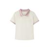 Breathable Polo Shirt With Turn-Down Collar And Raglan Sleeves Women Tops L326W004-0074