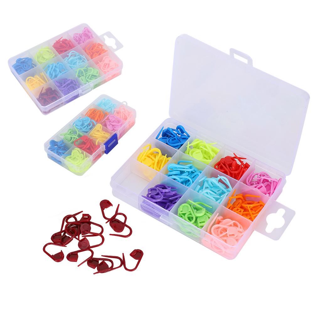 510 buc Marcatori de punct de blocare pentru tricotat Croșetare Contor colorat Plastic Anti-soluție Ac mic