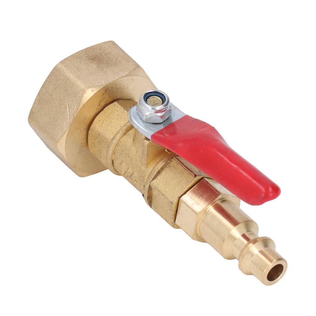 Brass Winterize Blowout Adapter 1 4in Male Quick Connector 3 4in Male GHT Thread Garden Irrigation Joints for RV Yachts