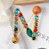 1PC 26 Letters Colorful Jewelry Gifts for Women Alphabet Brooch A-Z Rhinestone Letter Pin