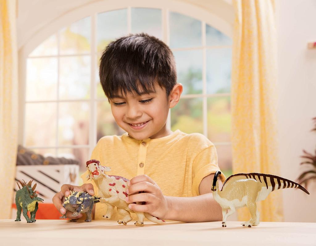 Terra by Battat Dinosaur Dinosaur Set of Ages 3 and Euoplocephalus Toys, Figures, 4, Toys, Dinosaurs, Gifts, Up, Stegosaurus, Parasaurolophus,