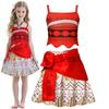 Moana Nuovo Vestito Vestiti da Principessa per Bambine Travestimento Bambini Collana Vaiana Maialino Pulcino Costume Carnevale Estivo per Bambini 2-10A
