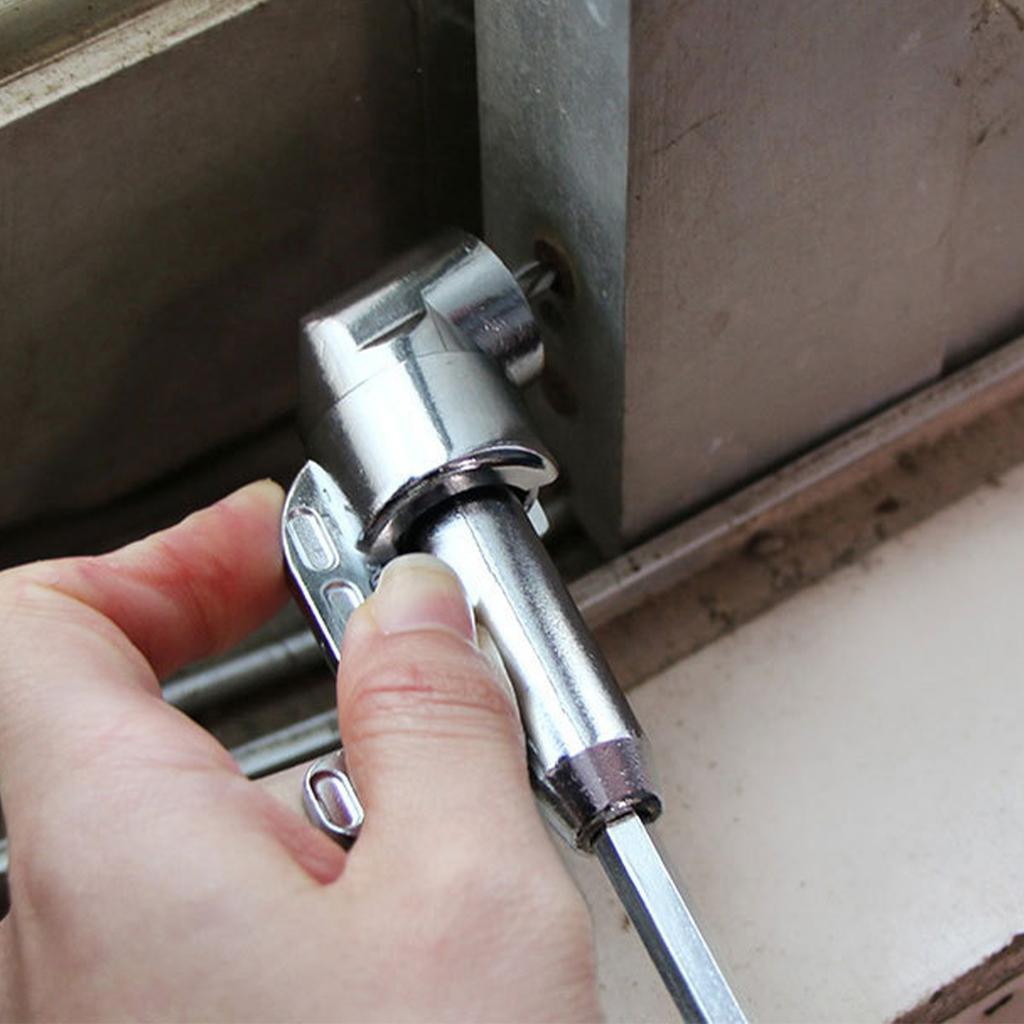 Ergonomic 105 Degree Right Angle Driver Adapter For Easy Access In Small & Complex Areas Furniture Assembly Maintenance