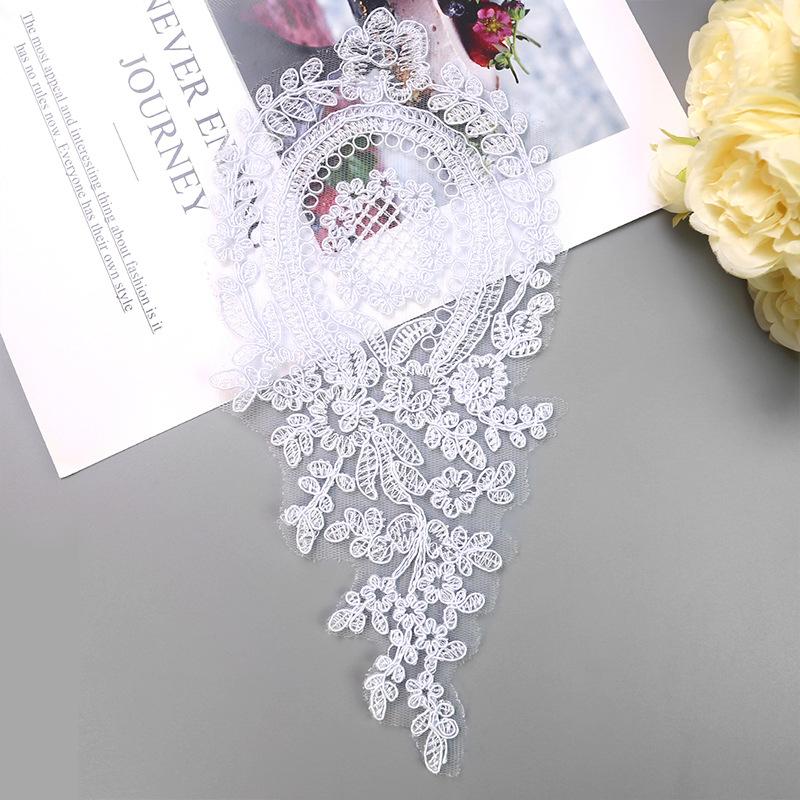 29.5 Cm Wide Gold Bone Rope Lace Car Bone Plus Beads Home Textile Clothing Accessories Pineapple Embroidery Lace Flower
