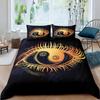 Yin Jang Král Královna Povlak na přikrývku Mandala Boho Ložní souprava Retro Lotos Tai Chi Bagua Povlak na přikrývku Chinoiserie Povlak na přikrývku