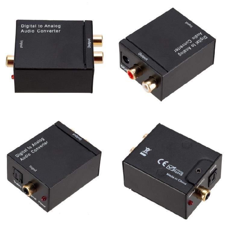 Digital To Analog Audios Converter Signal Converter Optical Converter Toslink