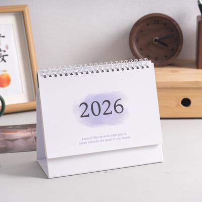 New Coil 2026 Desk Calendar Portable Monthly Daily Planner Mini Calendar English Calendar Books Office School Supplies