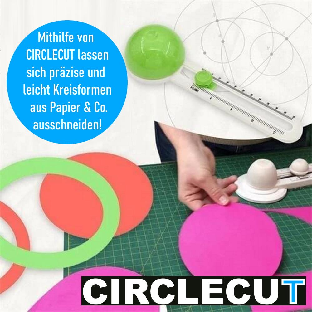 CIRCLECUT Kreisschneider Papier Zirkelschneider Rundschneider mit Ersatzklingen