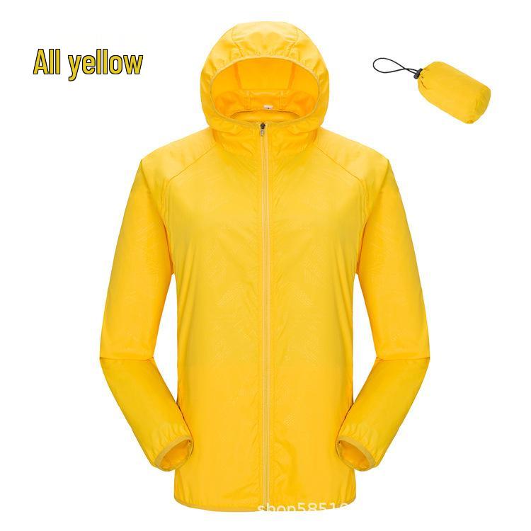 

Unisex Spring/Summer Sun Protection Windbreaker with Custom Logo Embroidery/Hot Stamping XXL жёлтый