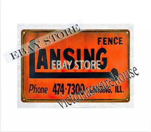

Lansing Fence Lansing metal tin sign mens garage mancaveAluminum 30x40cm(11.8x15.7inch)