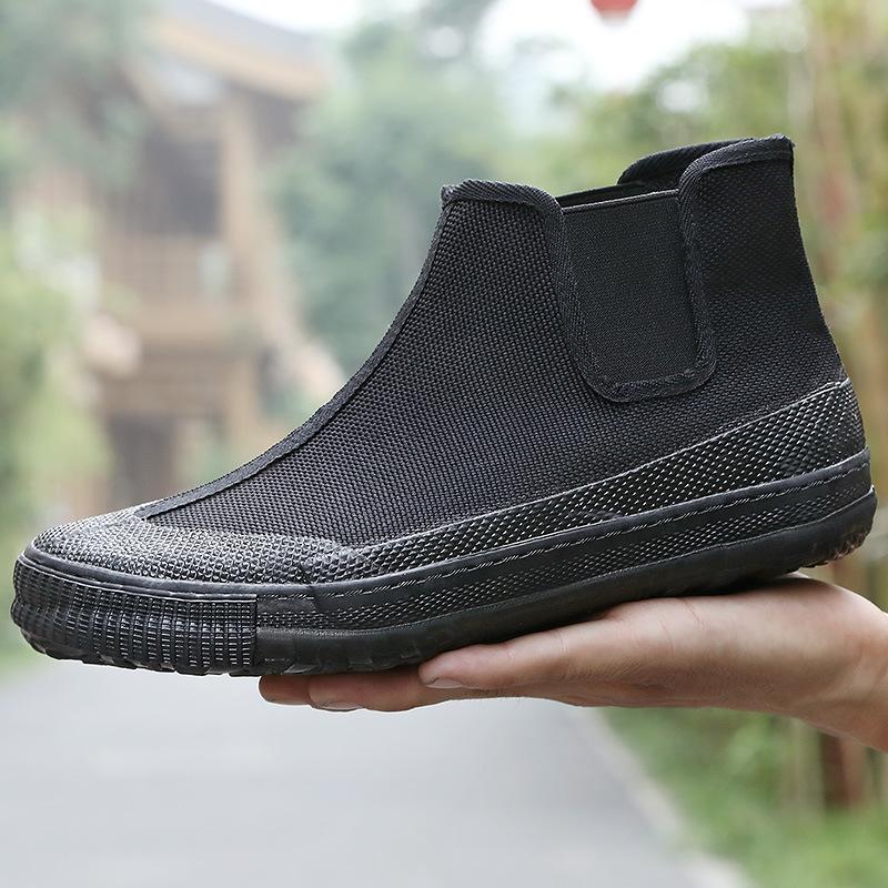 

Мужские парусиновые высокие рабочие ботинки для активного отдыха, износостойкие водонепроницаемые фермерские ботинки Zapatos Para Hombre 275 mm